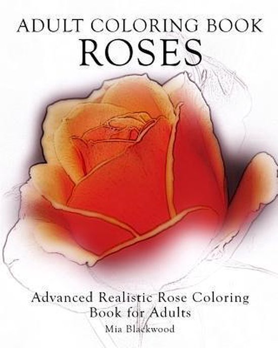Adult Coloring Book Roses - cover