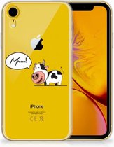 TPU-siliconen Hoesje Geschikt voor iPhone Xr Design Cow