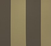 Dutch Wallcoverings Vliesbehang streep - donkerbruin/beige