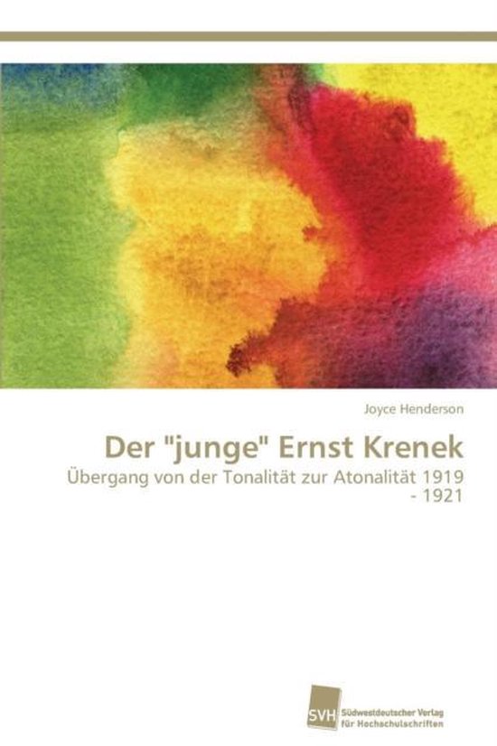 Boek cover Der junge Ernst Krenek van Joyce Henderson (Paperback)