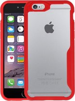 Rood Focus Transparant Hard Cases voor iPhone 6