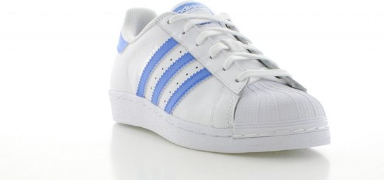adidas SUPERSTAR FOUNDATION Sneakers S75929-Unisex-Maat-39 1/3-WHITE/CORE  BLUE | bol.com