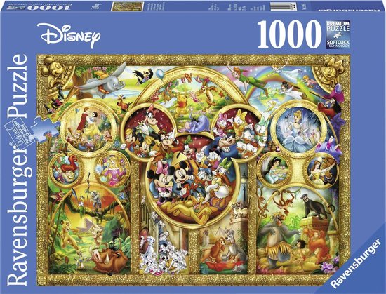 Ravensburger puzzel Disney mooiste Disney Thema's - Legpuzzel - 1000  stukjes | bol.com