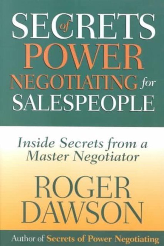 Secrets of Power Negotiating for Salespeople - cover