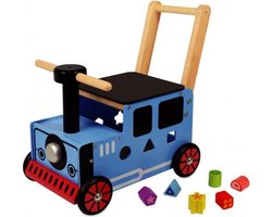 I'm Toy Rubberhouten Loopduwwagen Trein