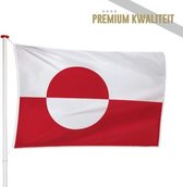 Groenlandse Vlag Groenland 150x225cm - Kwaliteitsvlag - Geschikt voor buiten