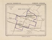 Historische kaart, plattegrond van gemeente Oterleek in Noord Holland uit 1867 door Kuyper van Kaartcadeau.com