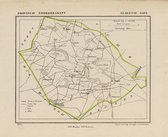 Historische kaart, plattegrond van gemeente Haps in Noord Brabant uit 1867 door Kuyper van Kaartcadeau.com