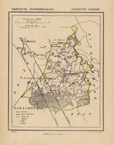 Historische kaart, plattegrond van gemeente Liempde in Noord Brabant uit 1867 door Kuyper van Kaartcadeau.com