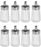 8x Suikerstrooiers/suikerdispensers 175 ml - Suikervaatjes voor horeca/restaurant