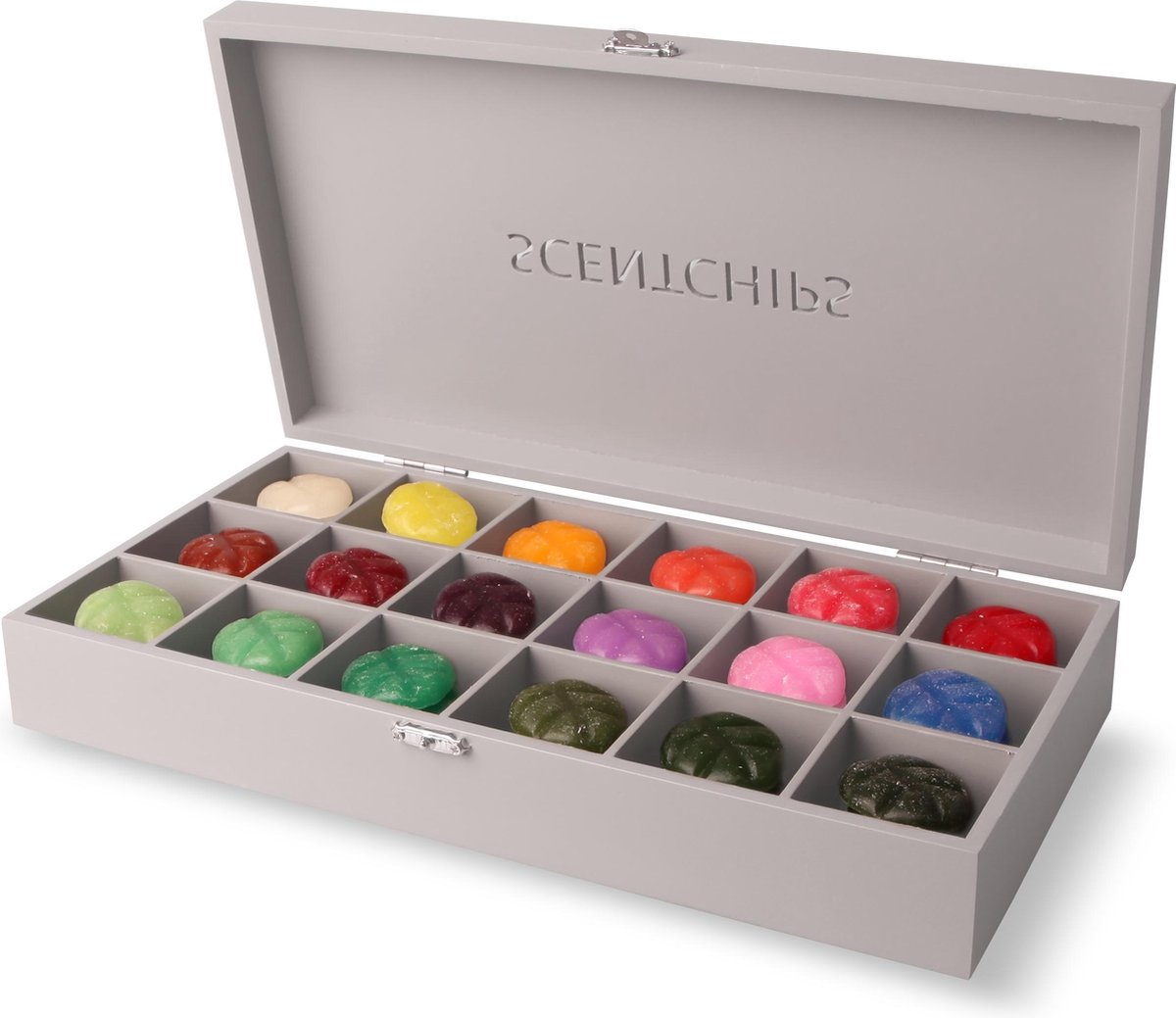 Scentchips® ScentBox 18 compartments Taupe | bol.com