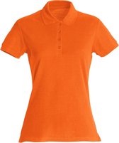 Clique Basic Polo Women 028231 - Diep Oranje - XXL