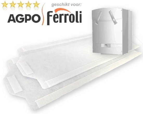 10 sets FIJN filters voor Agpo Ferroli HR OptiFor 350 - DoosVoordeel