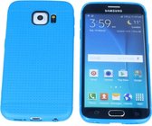 Samsung Galaxy S6 Edge Silicone Case Hoesje Blauw Blue