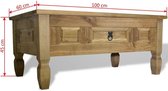 Salontafel Mexicaans grenenhout Corona-stijl 100x60x45 cm