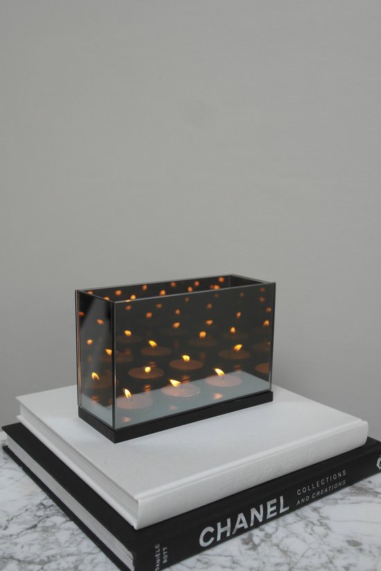 Infinity Spiegelglas - Theelichthouder - Waxinelichthouder - Infinity Cube  -... | bol.com