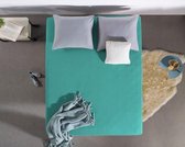 Hoogwaardige Dubbel Jersey Hoeslaken Turquoise | 90x200 | 220 Gram | Extra Dikke Kwaliteit