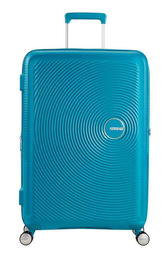 American Tourister reiskoffer - SOUNDBOX SPINNER 67/24 TSA EXP (Compact) Blauw