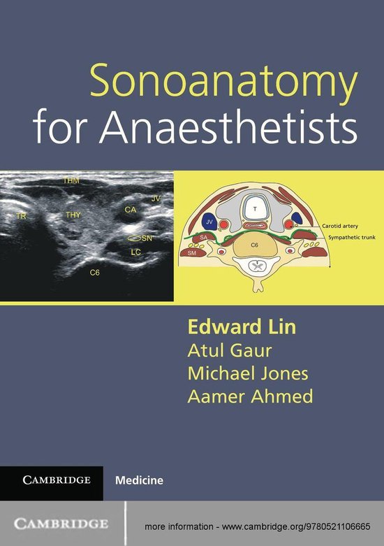 Sonoanatomy for Anaesthetists - cover
