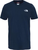 The North Face S/S Simple Dome Tee - Outdoorshirt - Heren - Urban Navy/TNF White