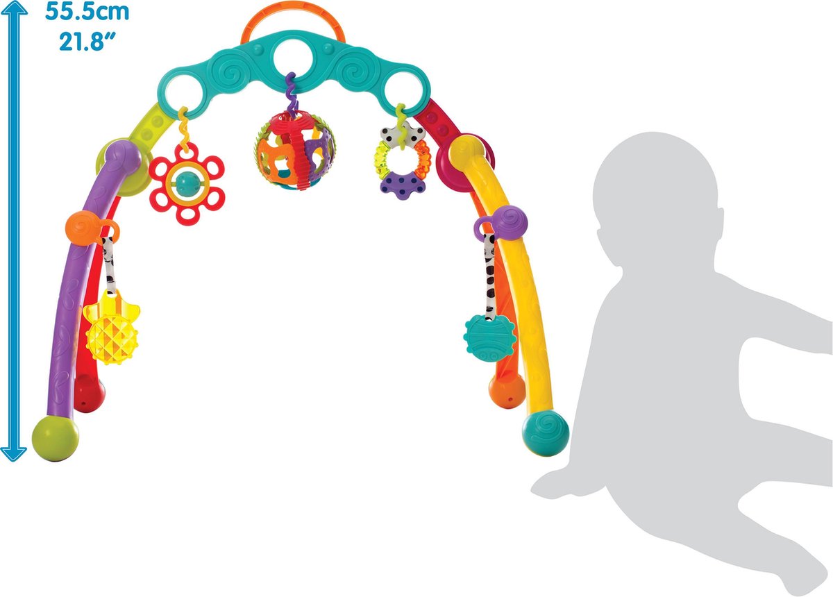 Playgro Fold and Go Playgym - Babygym - acitiviteitengym - Speelgoed Baby - Babyspeelgoed - Pasgeboren baby speelgoed - Ontwikkeling Baby - Kraamcadeau - 5 afneembare hangspeeltjes — afbeelding 10