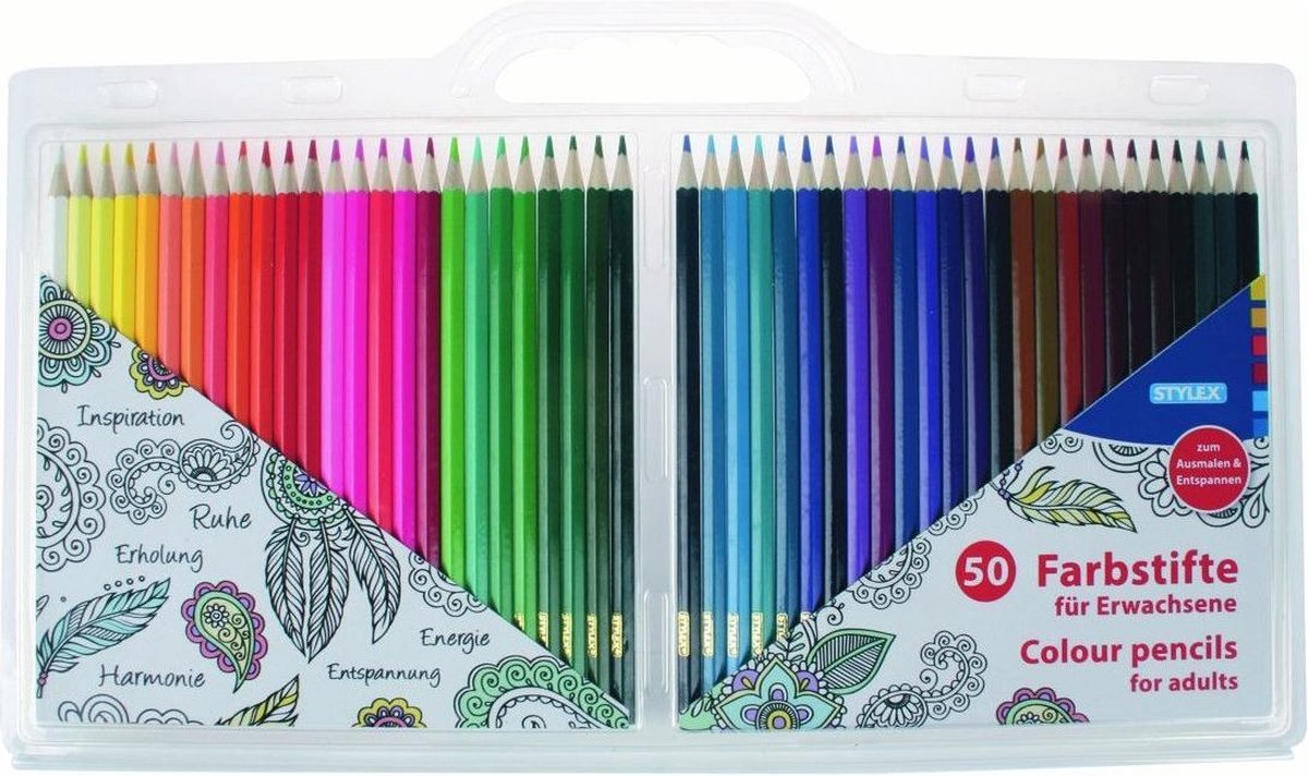Stylex 25095 kleurpotlood 50 stuk(s) Multi kleuren