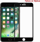 iPhone zwart Glazen screenprotector iphone 7plus or 8plus apple tempered glass | Gehard glas Screen beschermende Glas Cover Film
