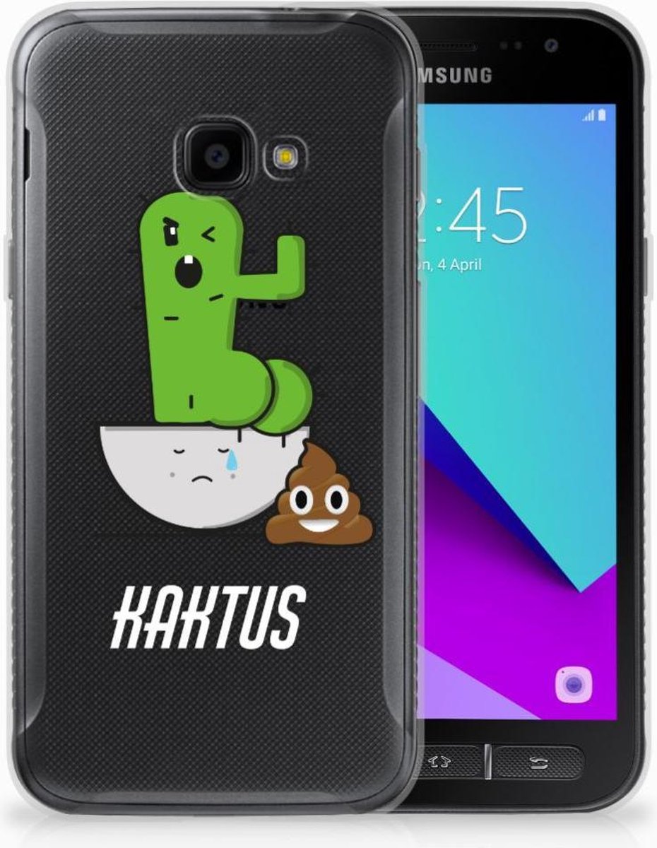 Samsung Galaxy Xcover 4 | Xcover 4s Telefoonhoesje met Naam Cactus Poo