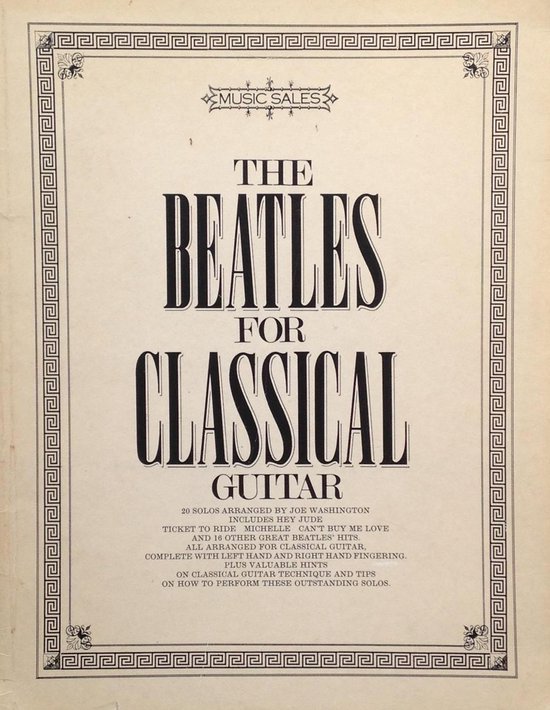 The beatles for classical guitar outlet