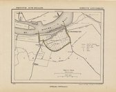 Historische kaart, plattegrond van gemeente Katendrecht in Zuid Holland uit 1867 door Kuyper van Kaartcadeau.com