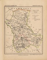 Historische kaart, plattegrond van gemeente Borculo in Gelderland uit 1867 door Kuyper van Kaartcadeau.com