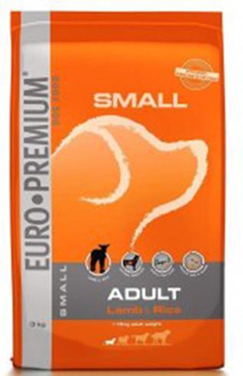 Euro Premium Small Adult Lamb & Rice hondenvoer 3 kg