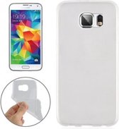 DrPhone Samsung S6 TPU Transparant Ultra Dun Premium Soft-Gel Case Transparant Wit