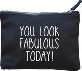 Make-up tasje zwart | You look fabulous today