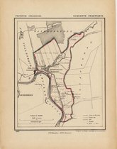 Historische kaart, plattegrond van gemeente Zwartsluis in Overijssel uit 1867 door Kuyper van Kaartcadeau.com