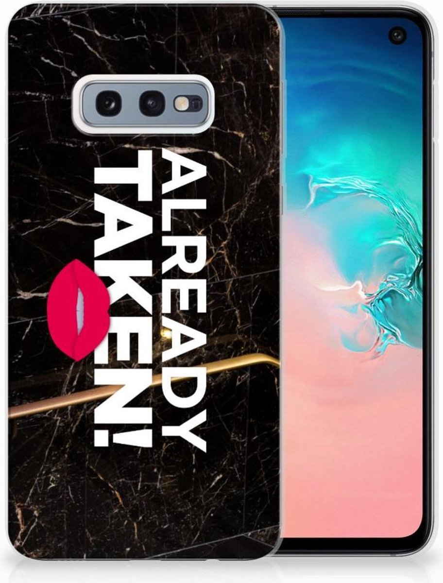 Samsung Galaxy S10e Siliconen hoesje met naam Already Taken Black