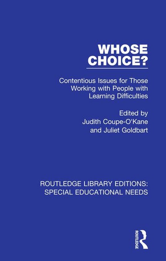 Routledge Library Editions: Special Educational Needs - Whos ... - cover