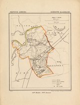 Historische kaart, plattegrond van gemeente Maasbracht in Limburg uit 1867 door Kuyper van Kaartcadeau.com