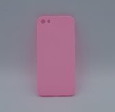 Geschikt voor iPhone 5, 5s, SE – hoes, cover – TPU – effen Roze