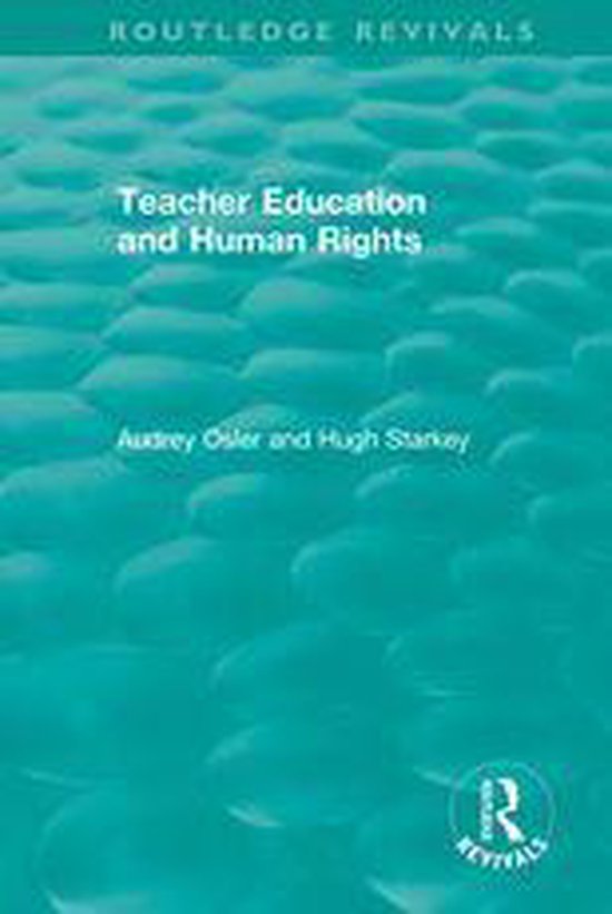 Routledge Revivals - Teacher Education and Human Rights - cover