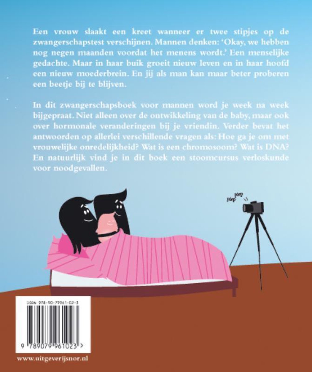 Een vrouw ligt in bed. Mannen denken: 'Oké, we hebben nog negen maanden voordat het menens wordt.' Een menselijke gedachte. Maar in haar buik groeit nieuw leven en in haar hoofd een nieuw moederbrein. En jij als man kan maar beter proberen een beetje bij te blijven. Zwangerschapsboek voor mannen.