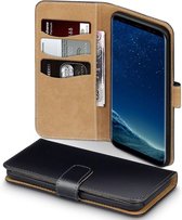 Samsung Galaxy S8+ Bookcase hoesje - CaseBoutique -  Zwart - Kunstleer