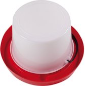 Flamingo Kippen Drinkklok Classic - Transparant/Rood - 6 liter