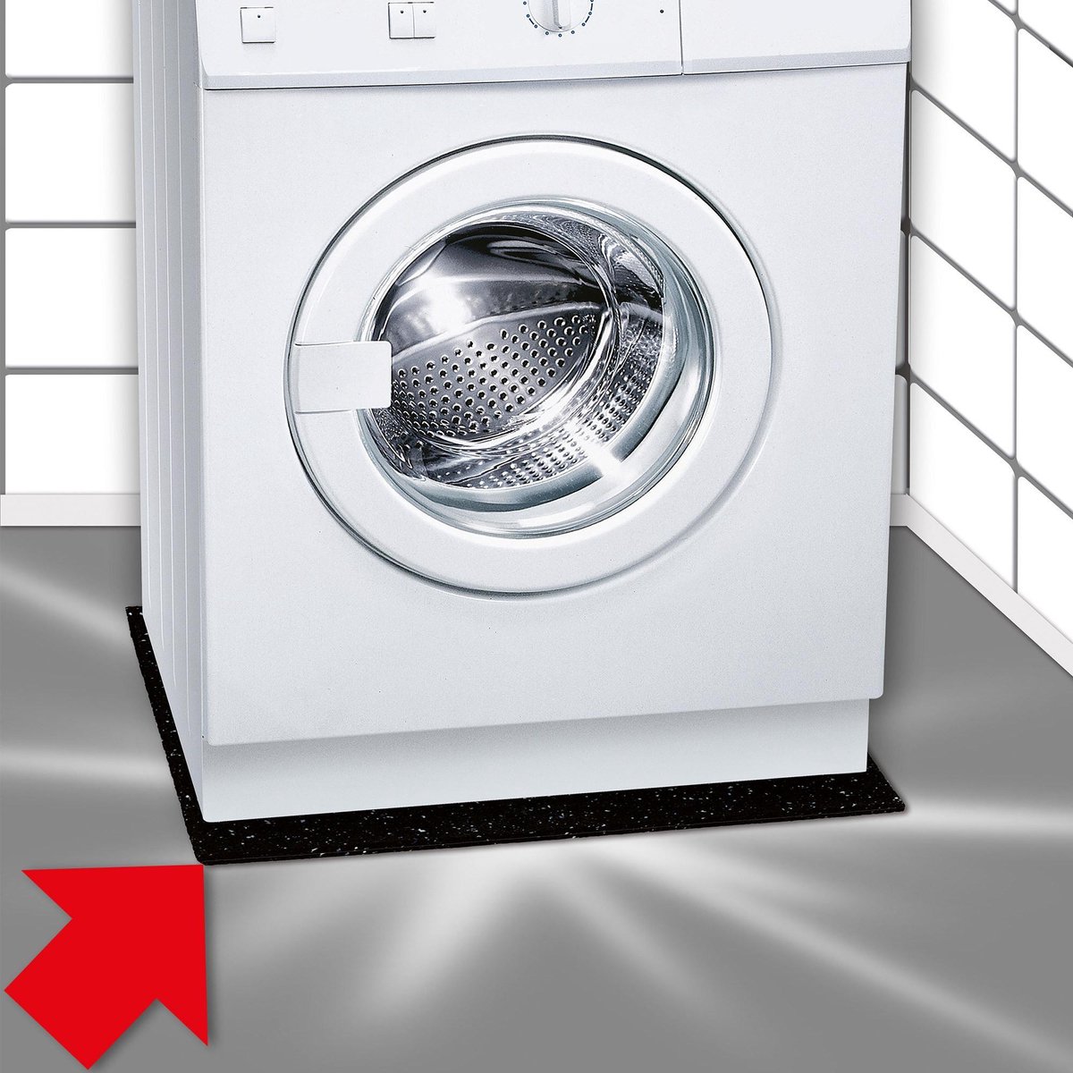 onderwerp meer spreken Scanpart anti-trillingsmat voor wasmachine - Trillingsdemper - Onderzetter  - Extra dik... | bol.com