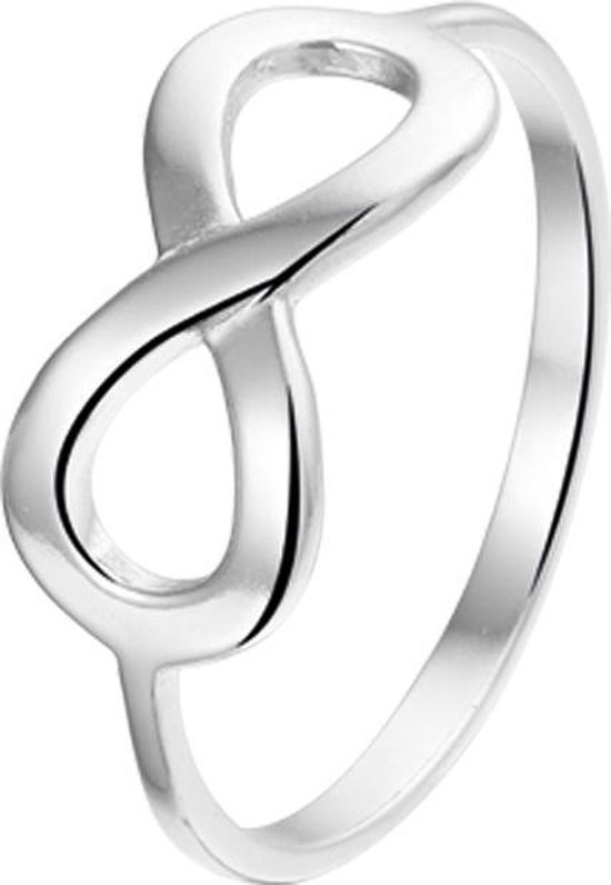 The Fashion Jewelry Collection Ring Infinity - Zilver Gerhodineerd