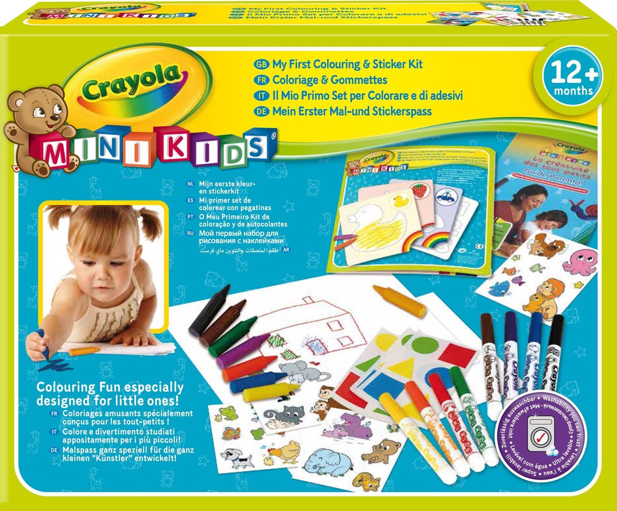 Crayola Mini Kids - Kleur en sticker set