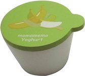 Mamamemo Bakje Bananenyoghurt Hout 4 Cm Wit/groen