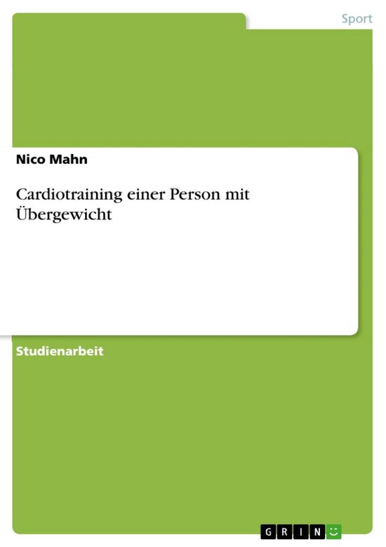 Cardiotraining einer Person mit Übergewicht - cover