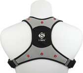 X-Vest LITE Hardloopverlichting Veiligheidsvest - Grijs - Large