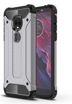 Armor Hybrid Back Cover - Motorola Moto E5 Plus Hoesje - Grijs